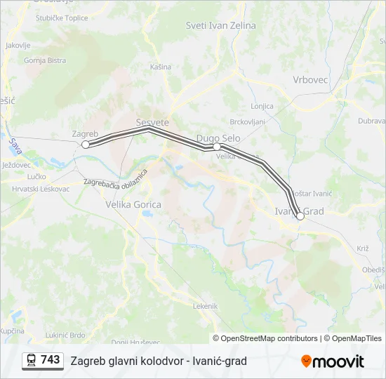 743 Train Line Map