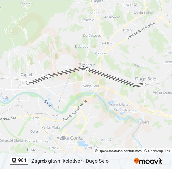 981 train Line Map