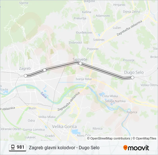 981 Train Line Map