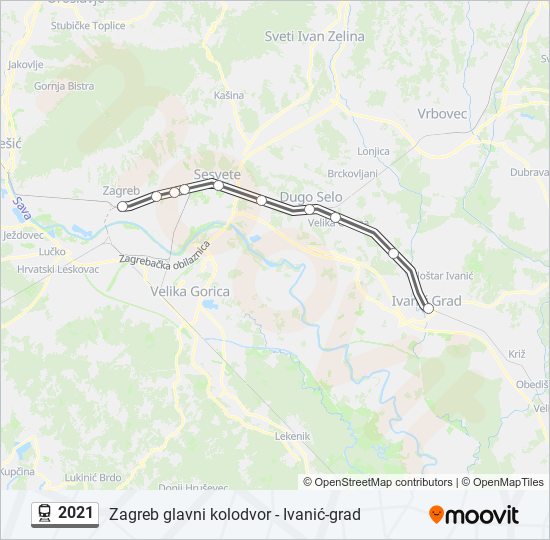 2021 train Line Map
