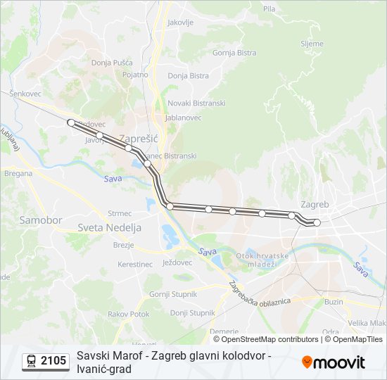 2105 train Line Map