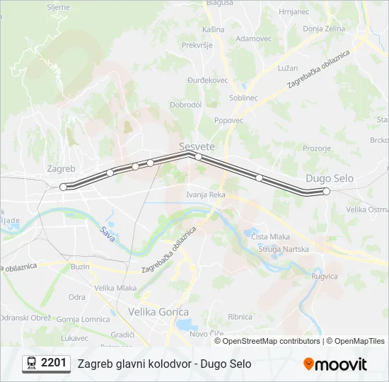 2201 Train Line Map