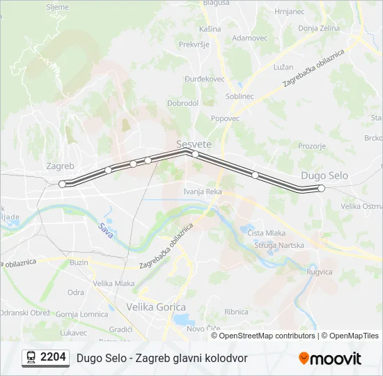 2204 Train Line Map