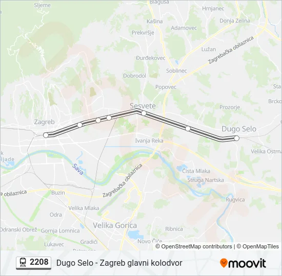 2208 Train Line Map