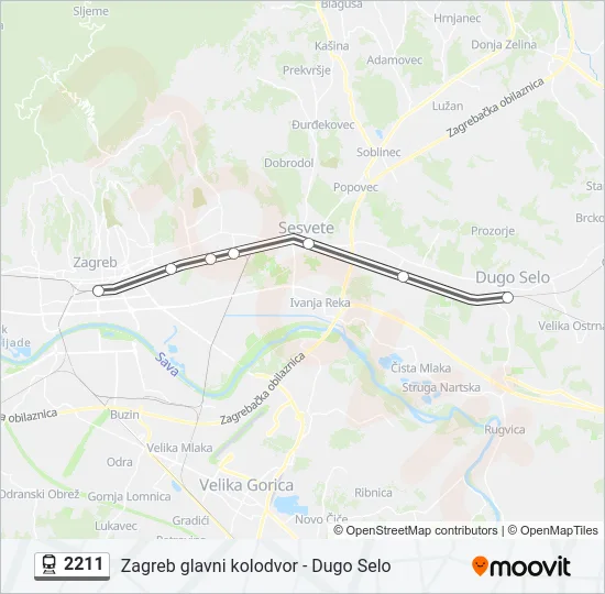 2211 Train Line Map