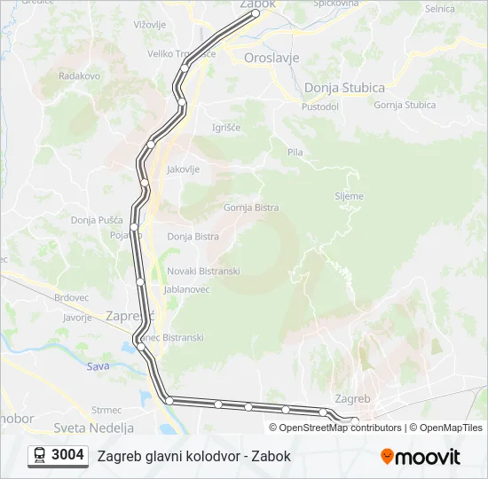 3004 Train Line Map