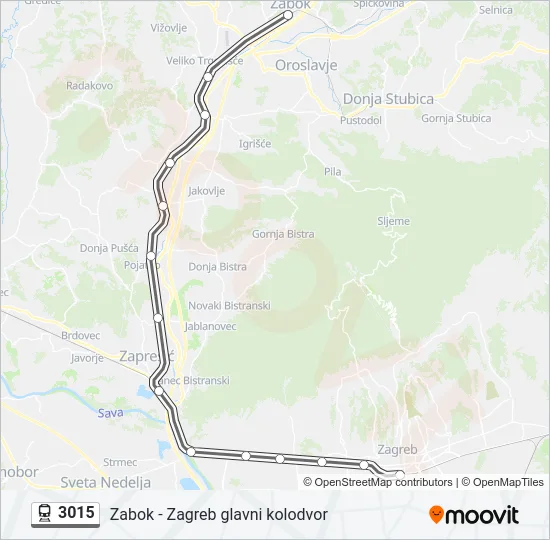 3015 Train Line Map