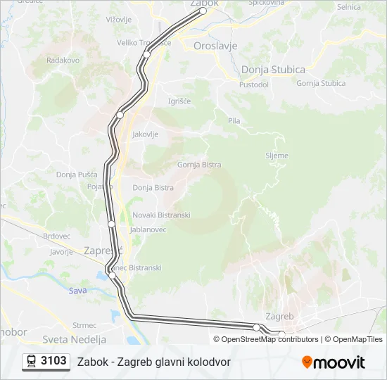 3103 Train Line Map