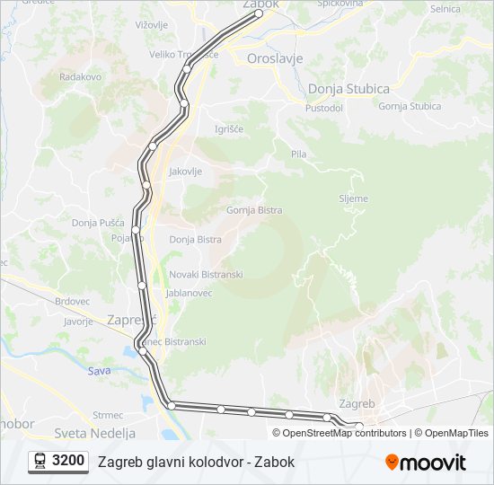3200 train Line Map