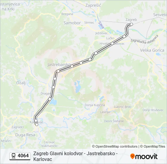 4064 Train Line Map
