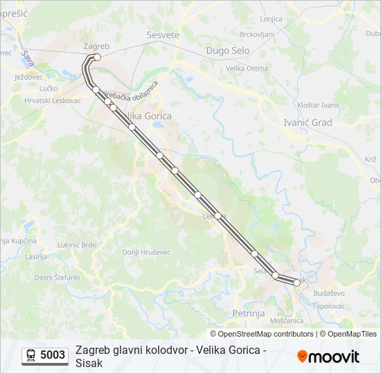 5003 train Line Map