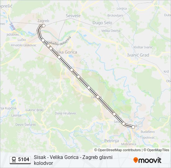 5104 train Line Map