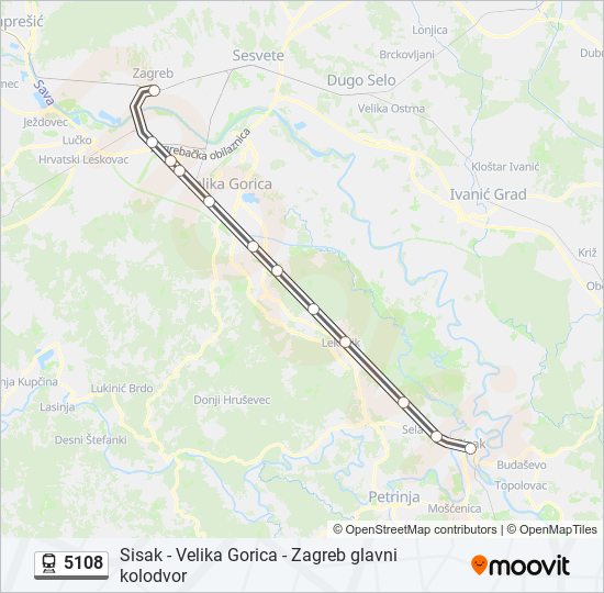 5108 train Line Map