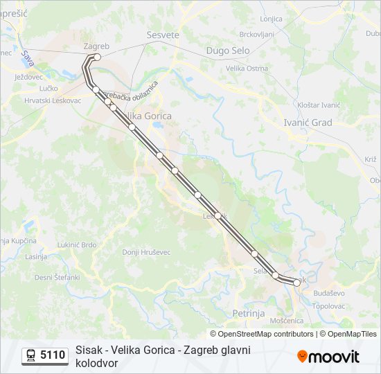 5110 train Line Map