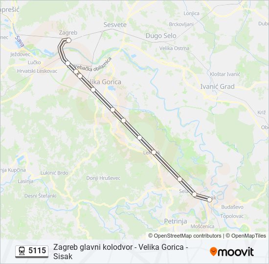 5115 train Line Map