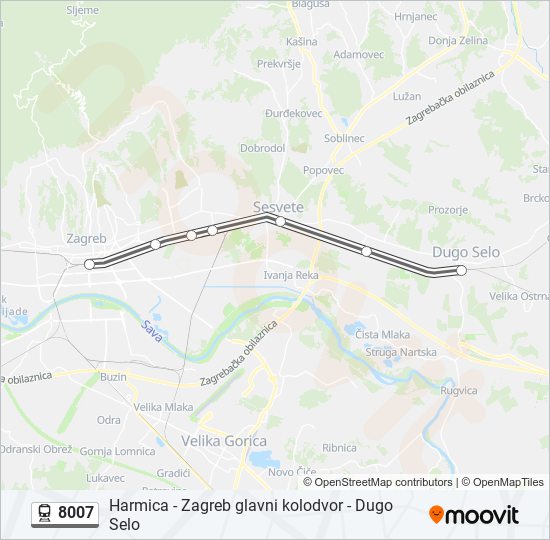 8007 train Line Map