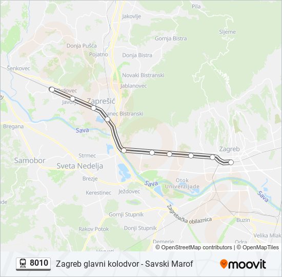 8010 train Line Map