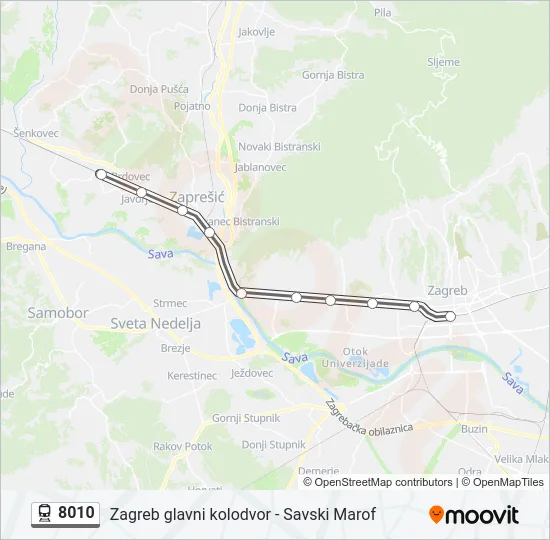 8010 Train Line Map