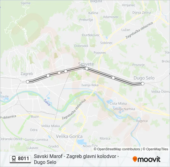 8011 Train Line Map