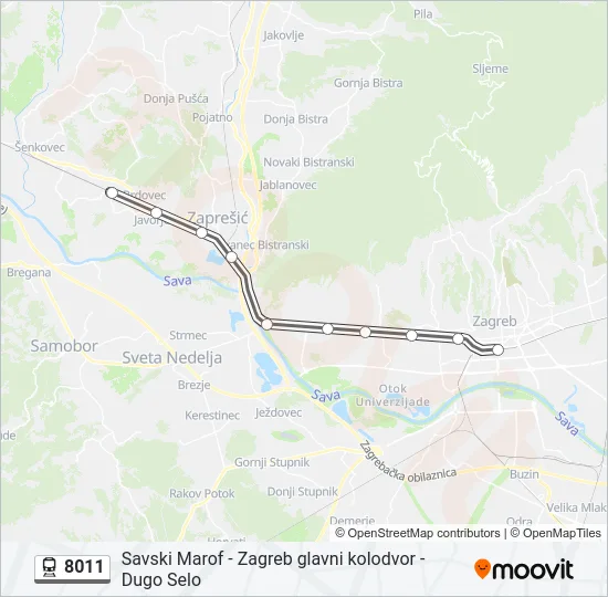 8011 Train Line Map