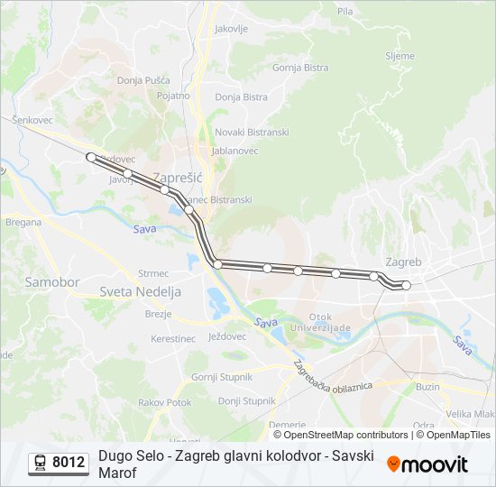 8012 train Line Map