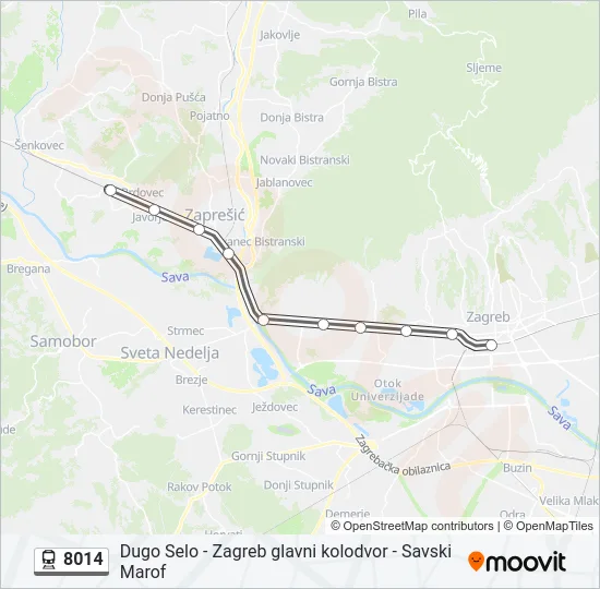 8014 Train Line Map