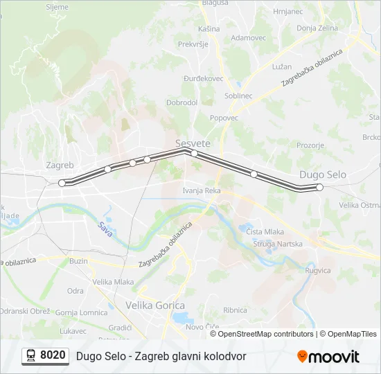 8020 Train Line Map