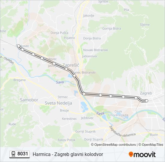 8031 train Line Map