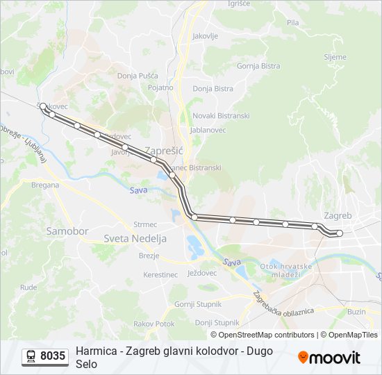 8035 train Line Map