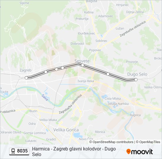 8035 train Line Map