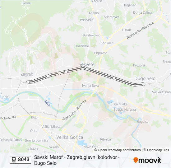 8043 Train Line Map