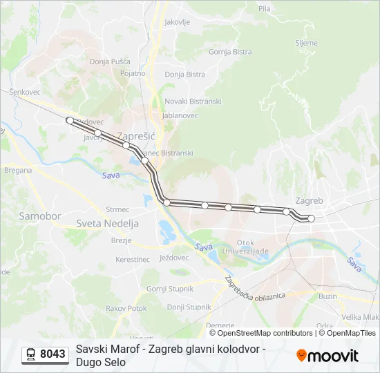 8043 Train Line Map