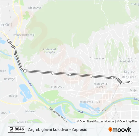 8046 Train Line Map