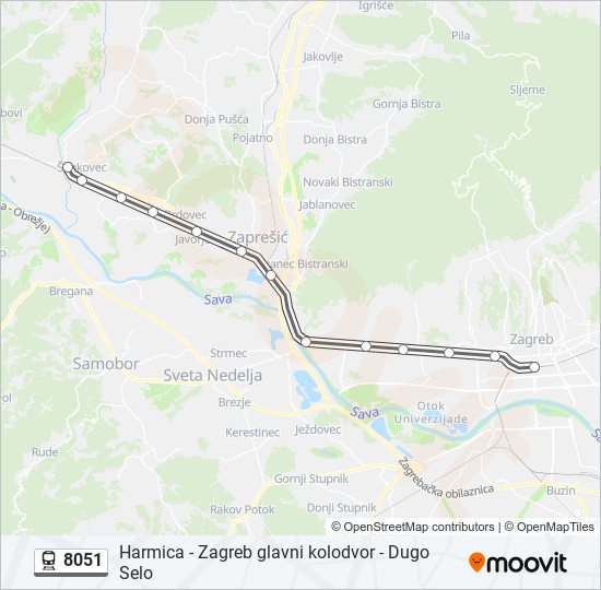 8051 train Line Map