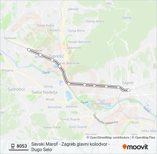 8053 Train Line Map