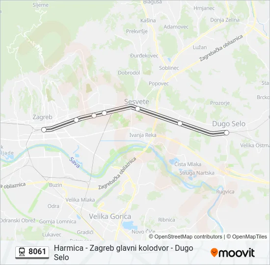 8061 Train Line Map