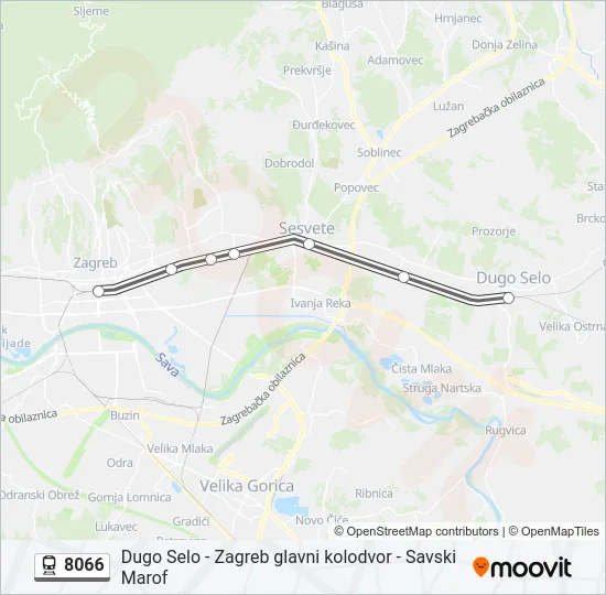 8066 Train Line Map
