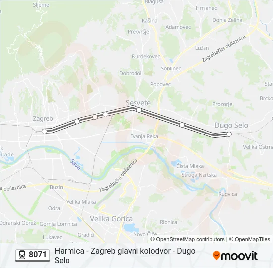 8071 Train Line Map