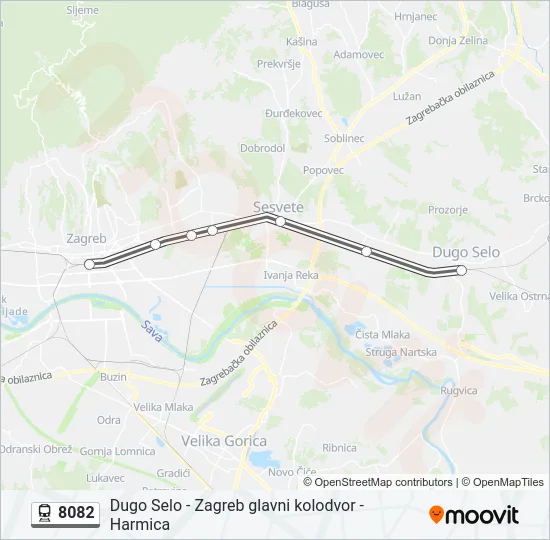 8082 Train Line Map