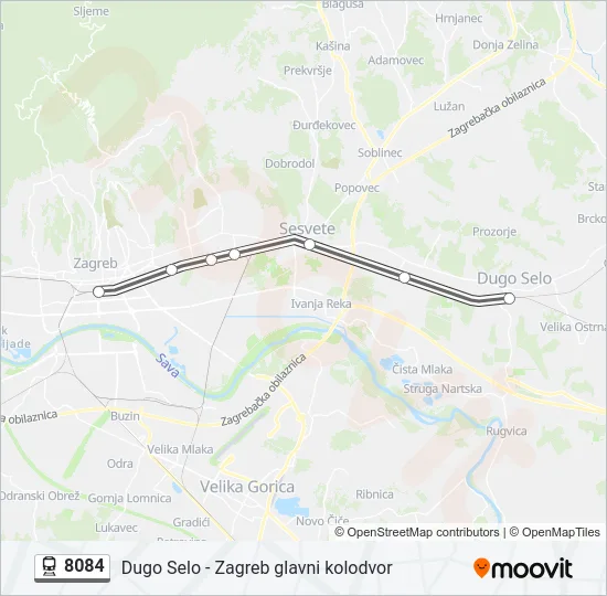 8084 Train Line Map