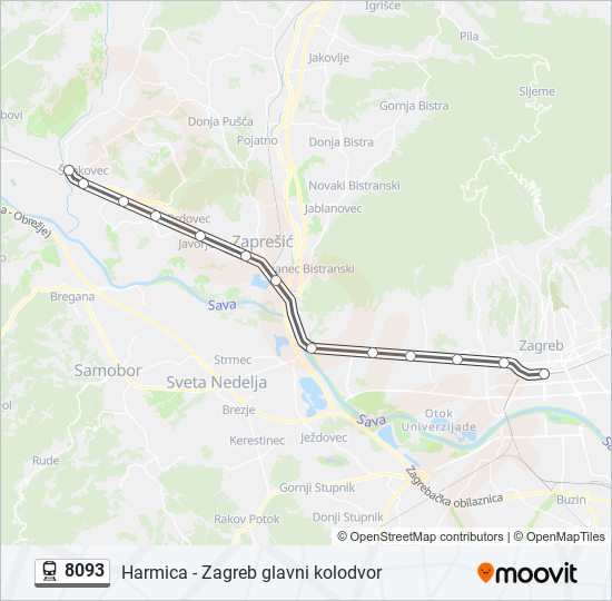 8093 train Line Map