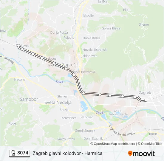 8074 Train Line Map