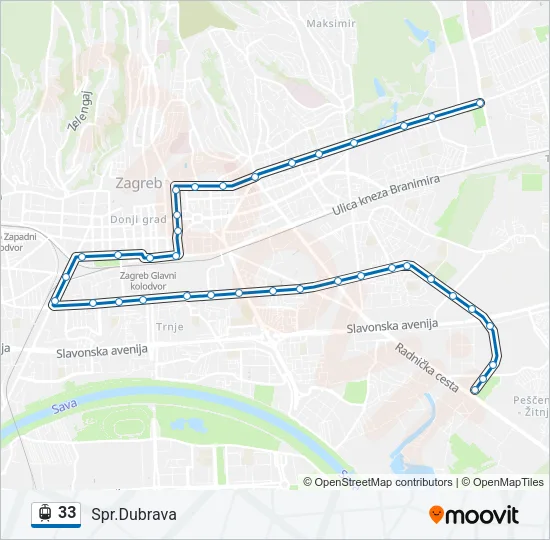 33 Light Rail Line Map
