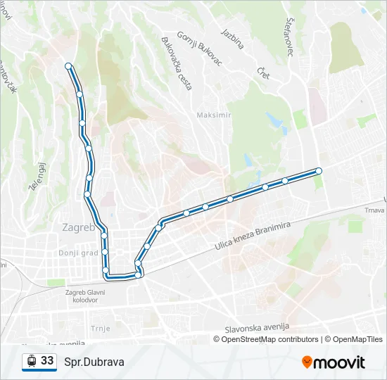 33 Light Rail Line Map