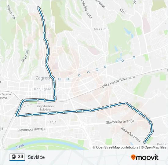 33 Light Rail Line Map