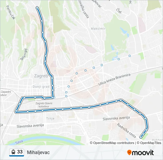 33 Light Rail Line Map