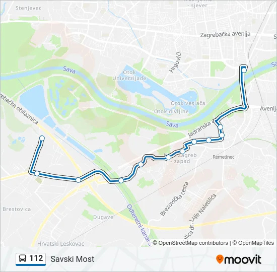 112 Bus Line Map