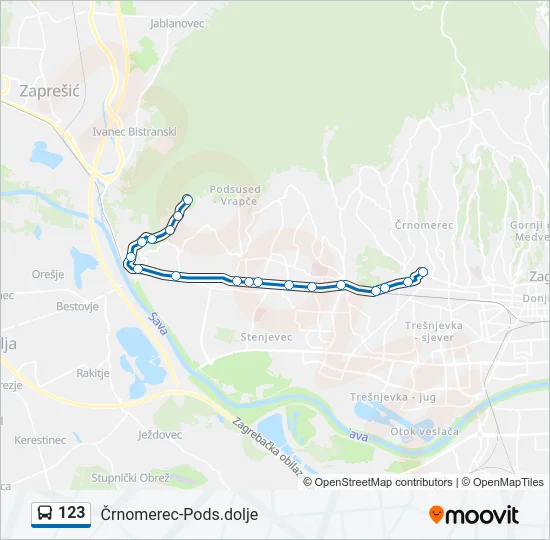 123 Bus Line Map