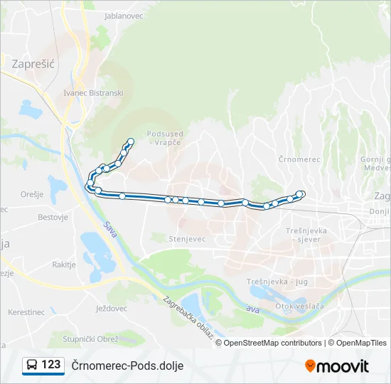 123 Bus Line Map