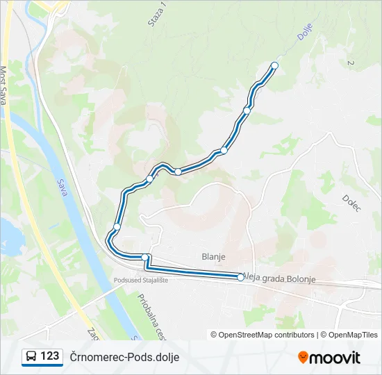 123 autobus karta linije